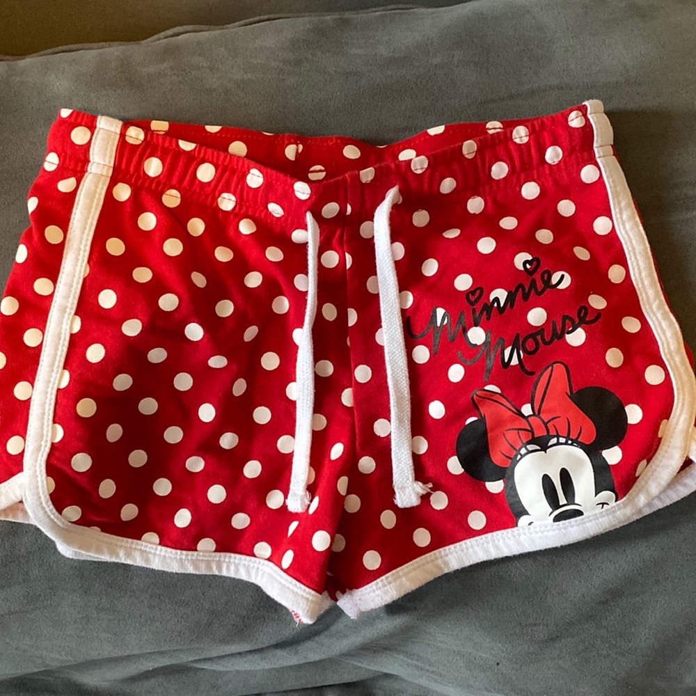 Girls Disney Shorts! 4/12$ or $5 each! Minnie Mouse Polka Dot Shorts! Sz 10-12